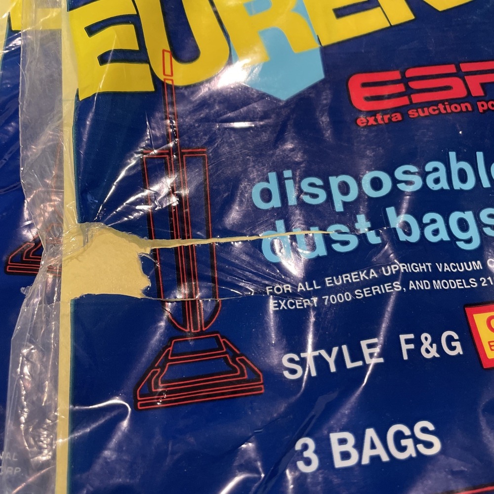Eureka Vacuum Cleaner Bags Type F & G #52320 Extra Suction Power Genuine 6 bags - Picture 6 of 6